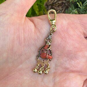LuLu Frost Gold Filled Coral Love Knot Pendant